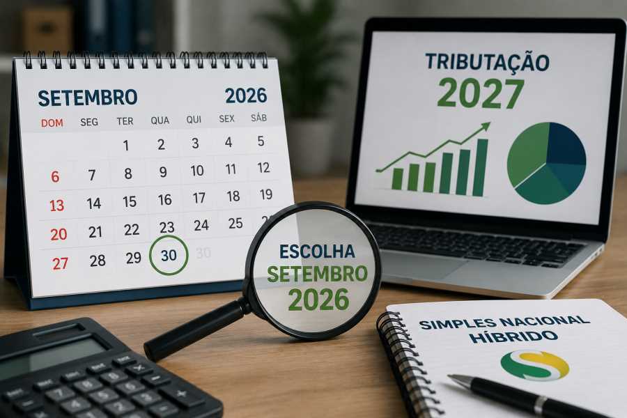 Simples Nacional Híbrido: como a escolha de setembro de 2026 pode impactar a tributação das empresas em 2027