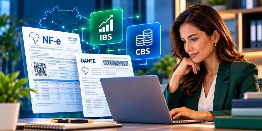 Reforma Tributária muda NF-e e DANFE: novas regras de IBS e CBS avançam para 2027