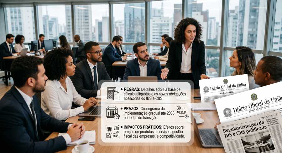 Regulamentação do IBS e CBS é publicada: entenda as regras, prazos e impactos práticos da Reforma Tributária