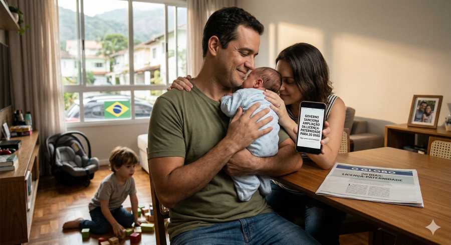 Licença-Paternidade de Até 20 Dias: Novas Regras, Salário-Paternidade e Impactos para Empresas